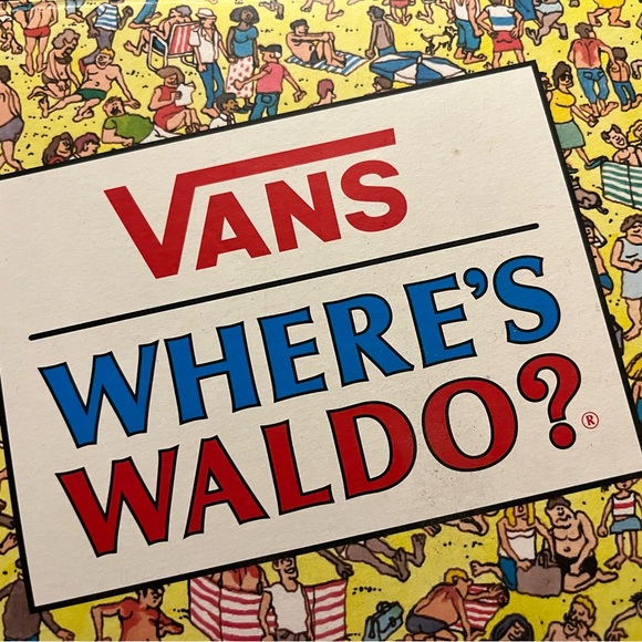 Where’s Waldo Vans Colorful Graphic Sneakers - Red, Blue, Yellow - Picture 5 of 6